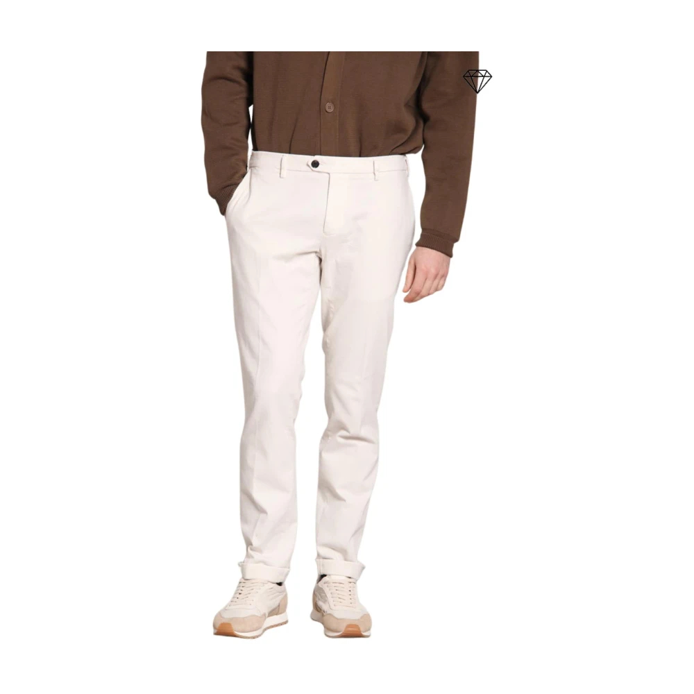 Mason's Herren Weiß - Sartoriale Chino Hose Aus Baumwoll/Wollmischung - Trousers - 2XL