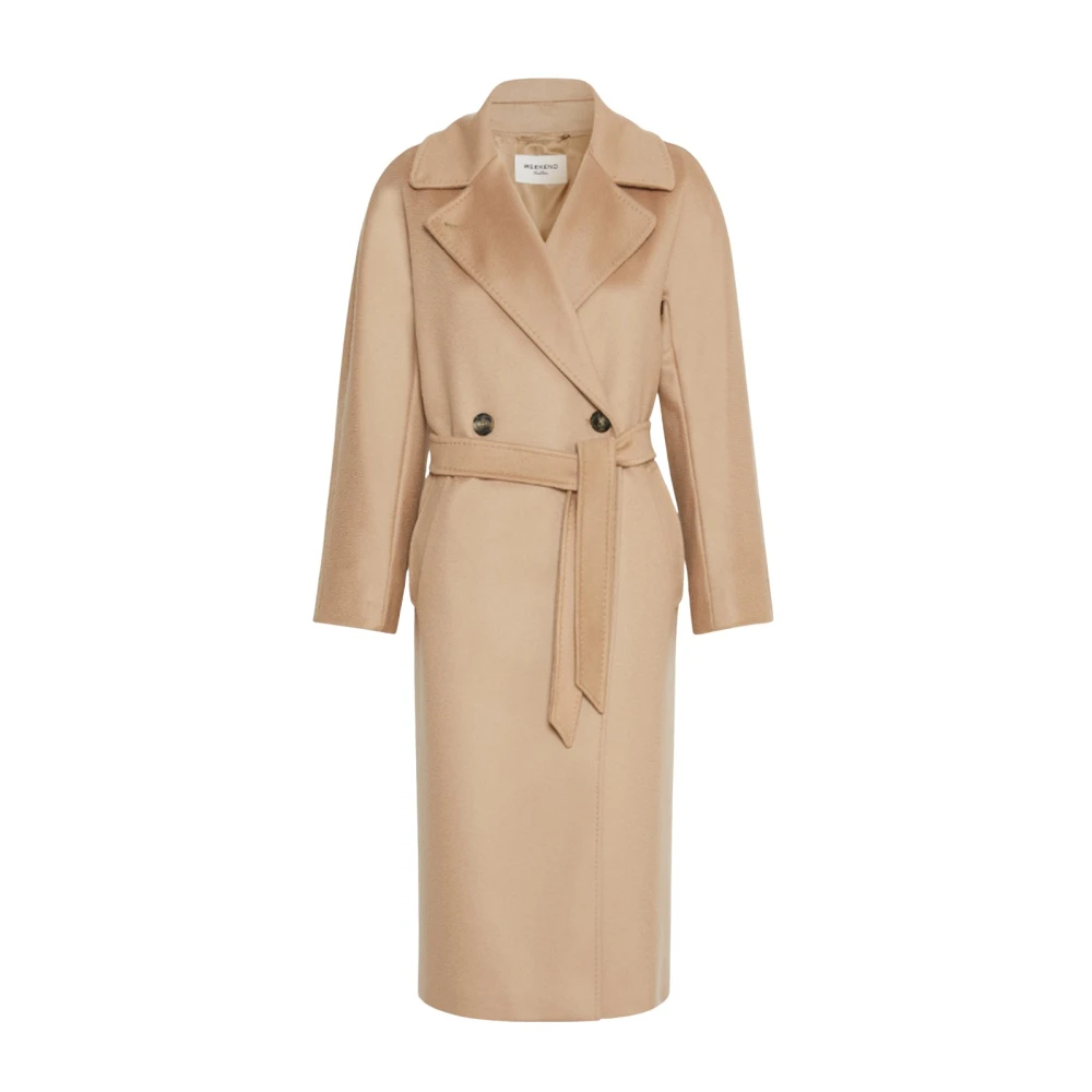 Weekend Max Mara Damen Hellbraun Wollmantel Resina 2625016102 Regular Fit - Bild 4