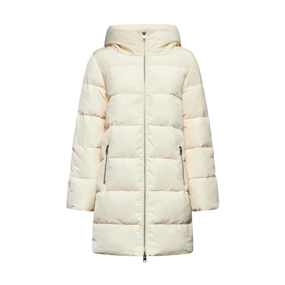 Silvian Heach Damen Beige - Gepolsterte Daunenjacke Mit Kapuze - Jackets - 2XS