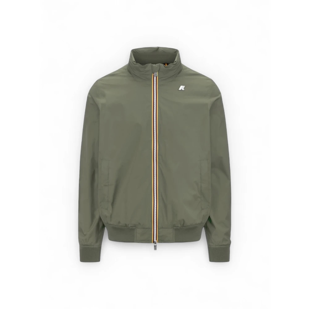 K-Way Herren Grün - Stretch-Nylon-Jersey-Jacke - Jackets - 2XL