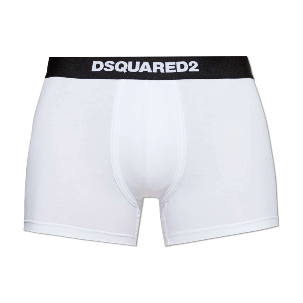 Dsquared2 Herren Weiß - Baumwoll-Boxershorts Mit Logo - Underwear - Xl