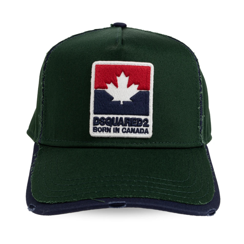 Dsquared2 Herren Grün - Born In Canada Cap - Accessories - One Size