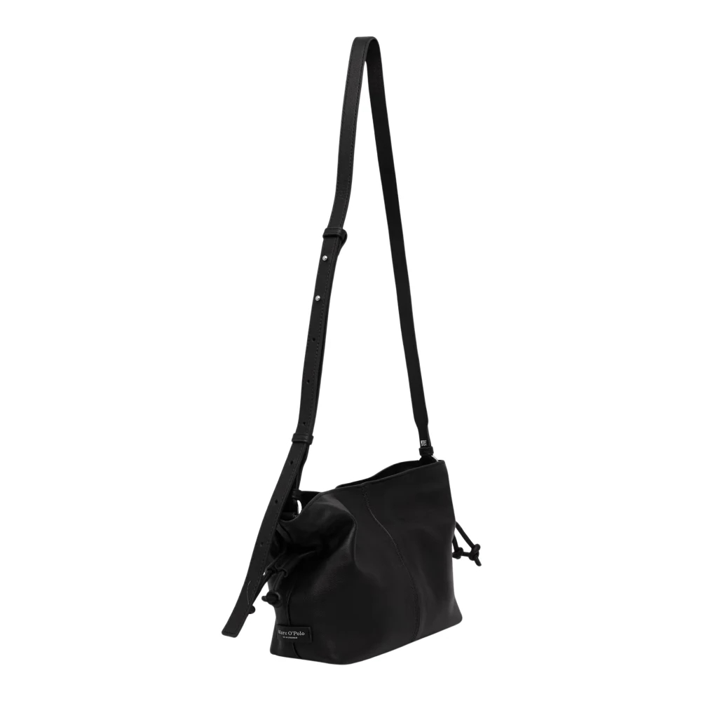 Marc O'polo Accessories Damen Schwarz Umhängetasche "Simona" Beuteltasche Hobobag Schultertasche Mit Zugband von Baur - Image 5