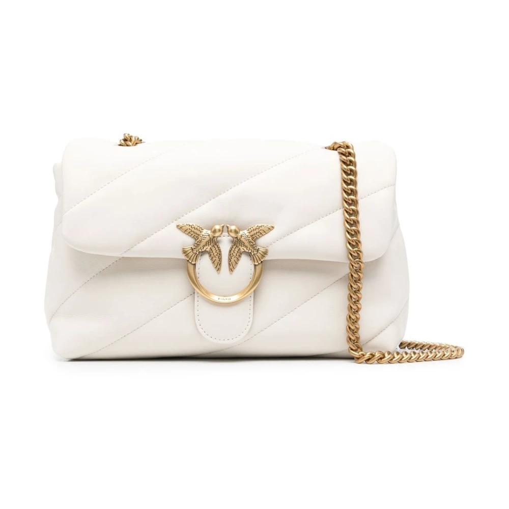 Pinko - Love Classic Puff Schultertasche - Bags - Damen - Weiß - One Size