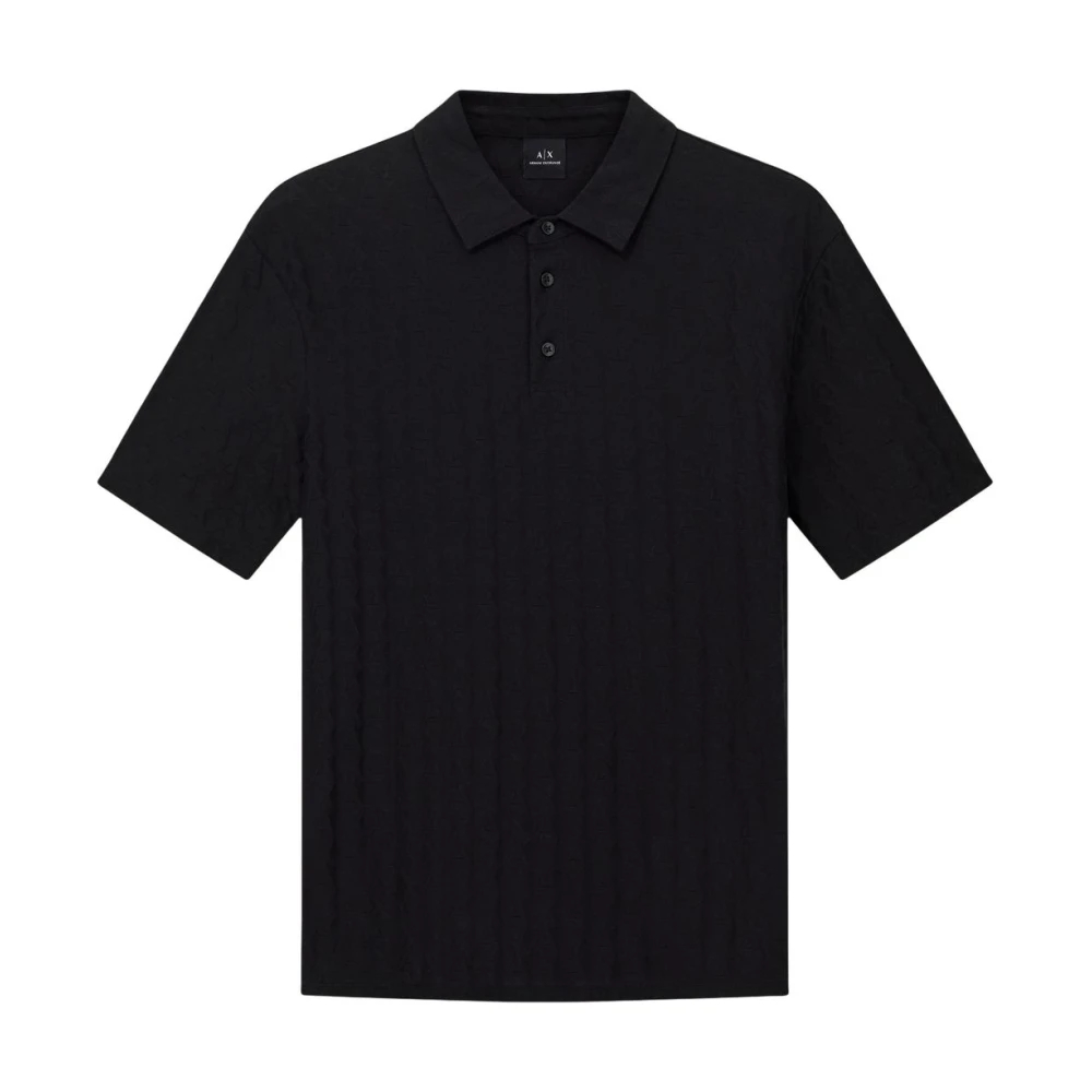 VAN GRAAF Armani Exchange Herren Schwarz Poloshirt Baumwolle Extra Groß - Bild 2