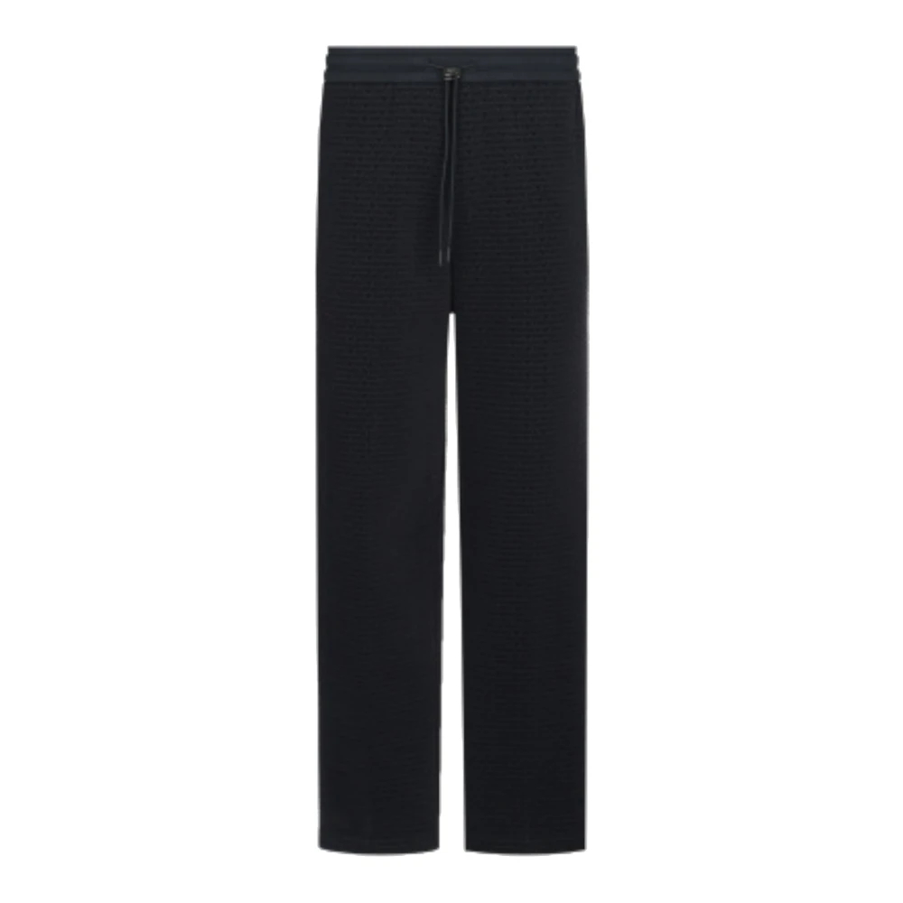 Emporio Armani Herren Blau - Navy Logo Lettering Baumwollhose - Trousers - Xl