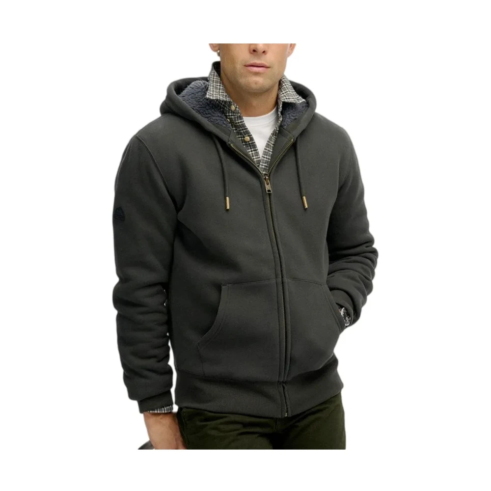 Superdry Herren Grau -Sweatshirt „Borg“ Mittel - Bild 5