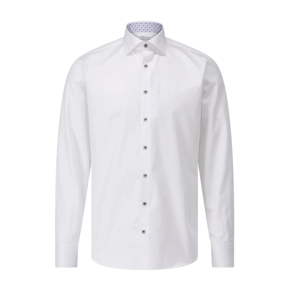 Stenströms Herren Weiß - Casual Hemd Im Klassischen Blauen Design - Shirts - M