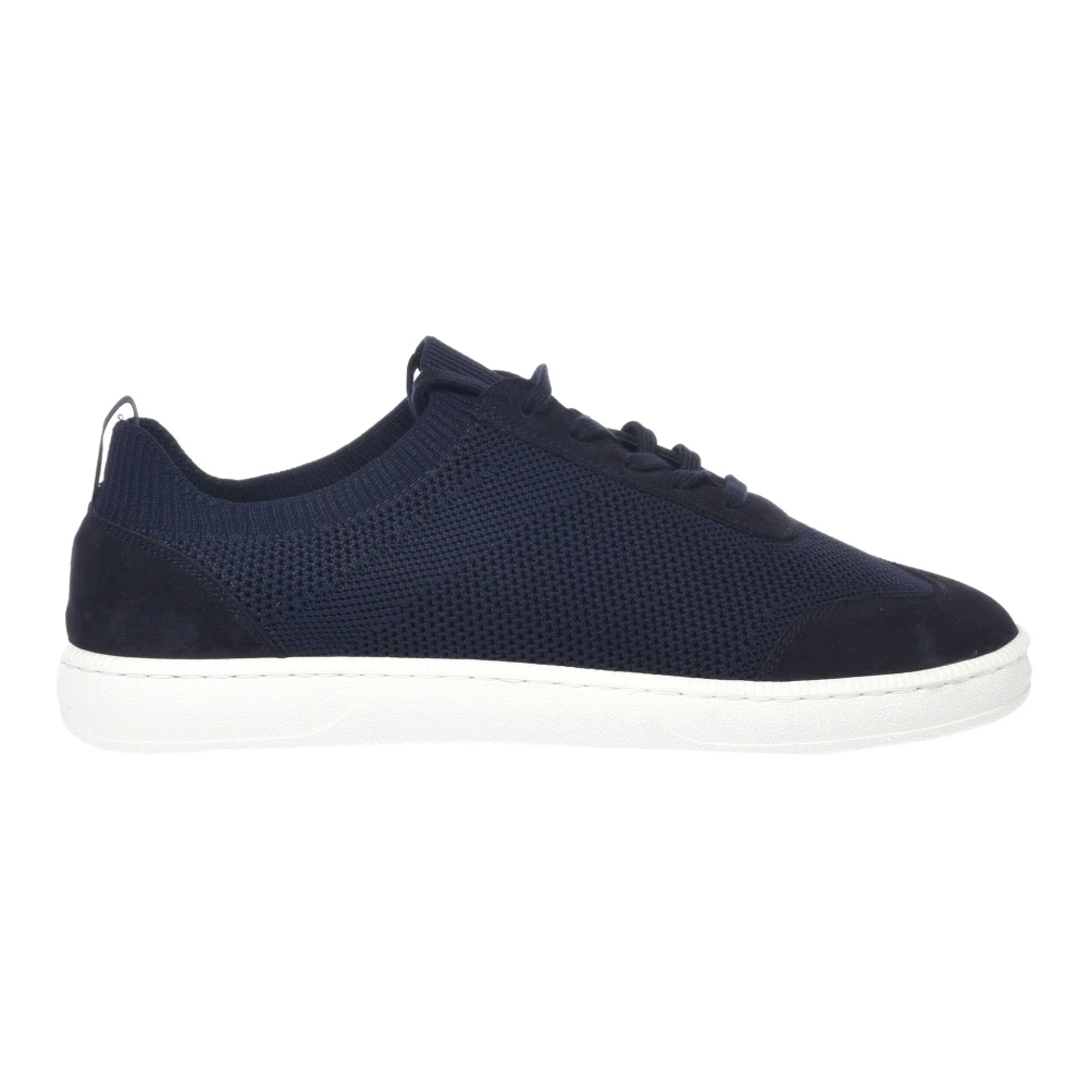 Baldinini Herren Blau - Perforierter Wildleder- Und Stoff-Sneaker - Shoes - 44 Eu