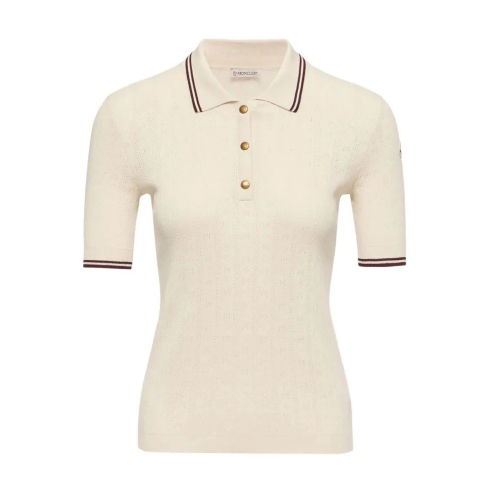 Moncler , Damen, Strickwaren, Weiß, L - Bild 4