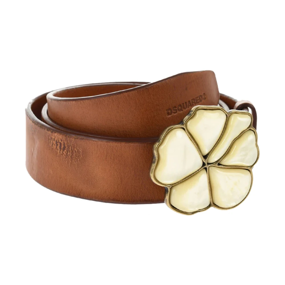 Dsquared2 Herren Braun - Aloha Spirit Gürtel Mit Schnalle - Accessories - 90 Cm