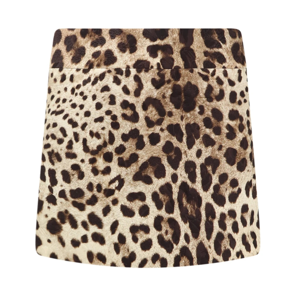 Dolce & Gabbana - Leonew Kurzer Rock - Skirts - Damen - Mehrfarbig - M