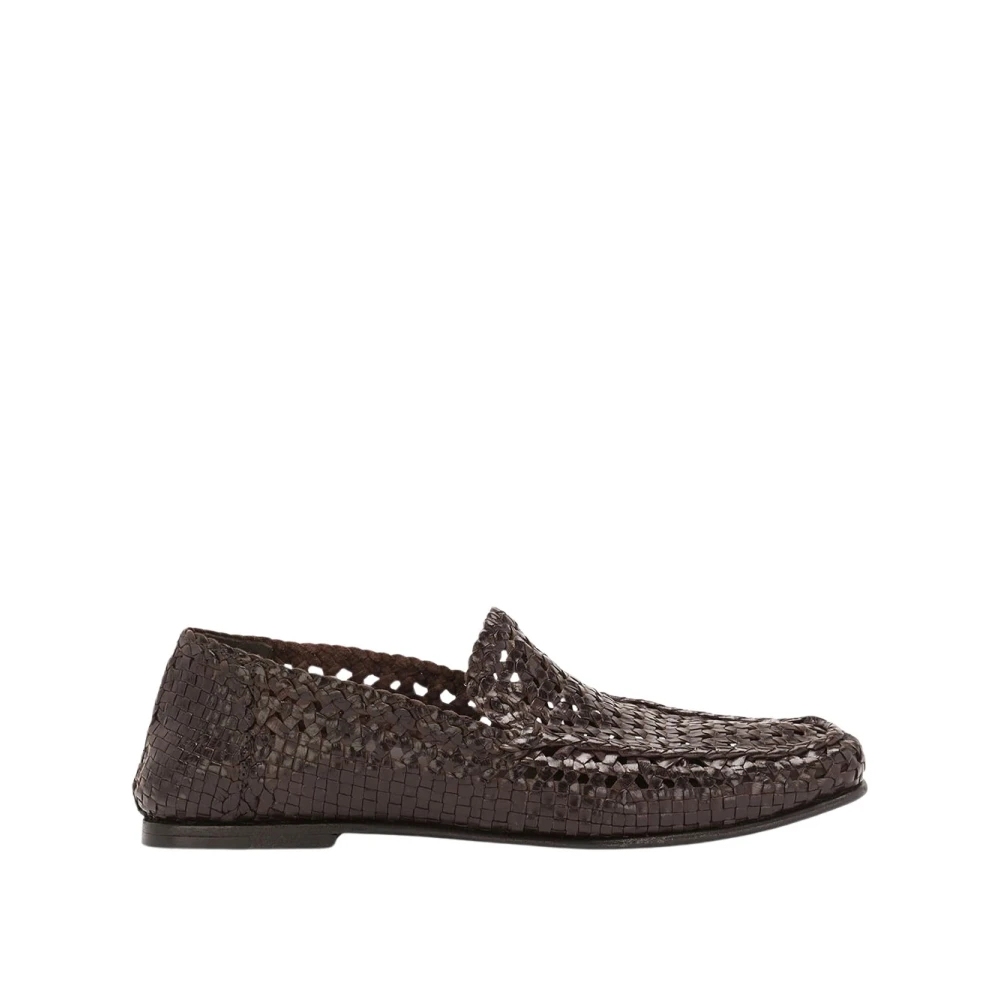 Dolce & Gabbana Herren Braun - Stylische Loafers Für Männer - Shoes - 41 1/2 Eu