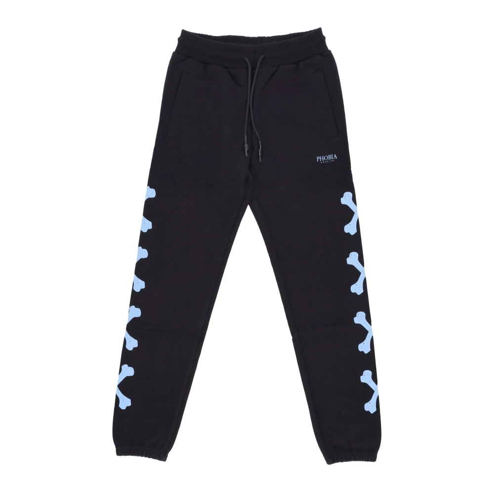 Phobia Archive Herren Schwarz - Lange Hose Aus Leichtem Trainingsanzugstoff - Trousers - K - M