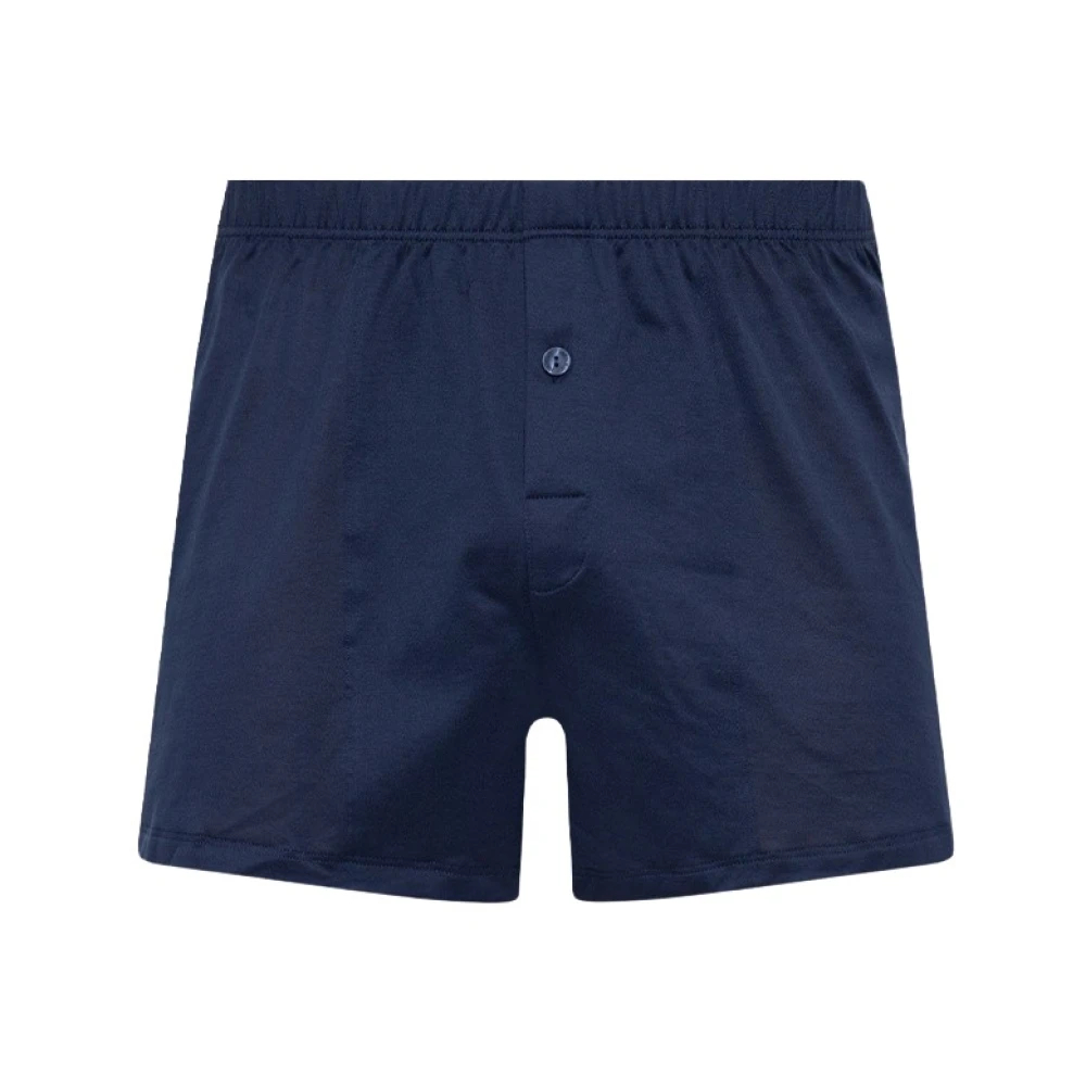 Hanro Herren Blau - Baumwollboxershorts - Underwear - S