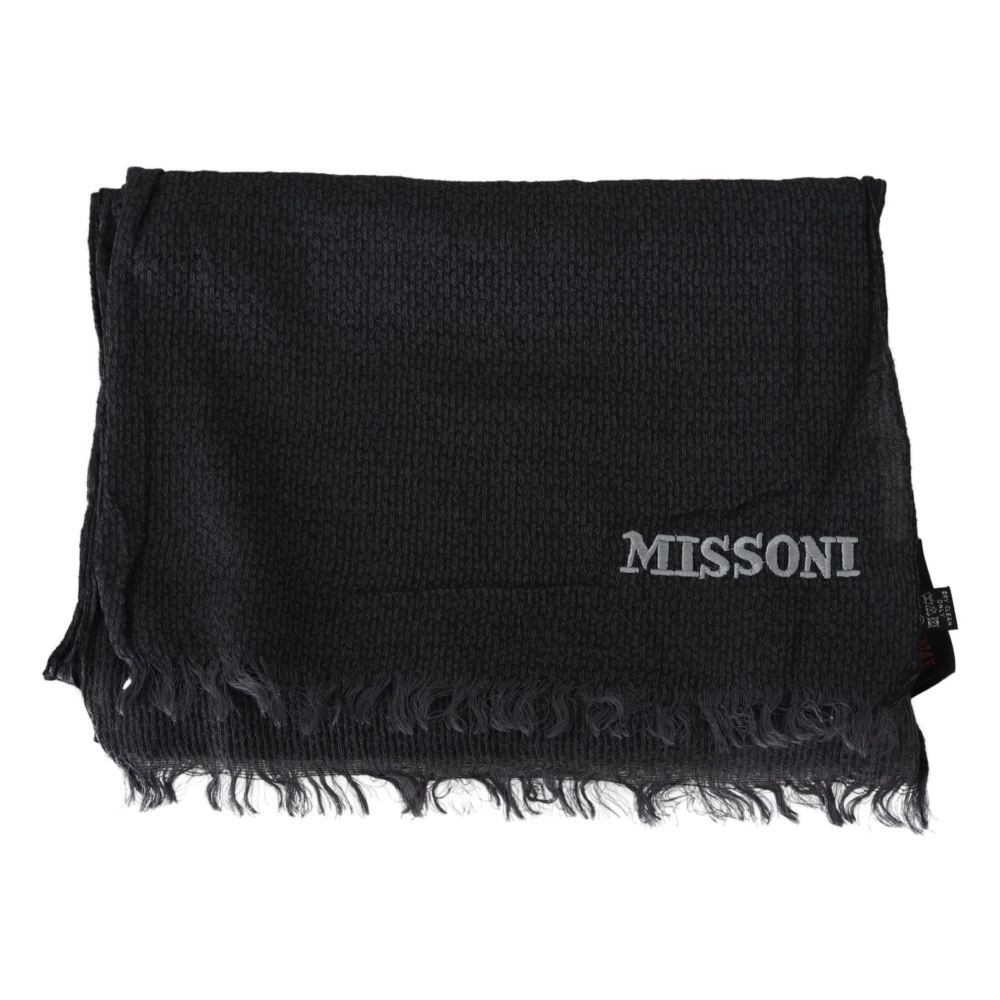 Missoni Herren Schwarz - Wunderschöner Schal - Accessories - K -One Size