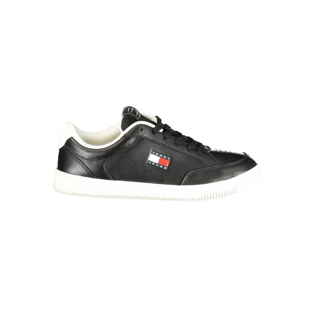 Tommy Hilfiger, Herren, Sneakers, Tjm Cupsole Long Lace Leather, Schwarz, (45) - Bild 4
