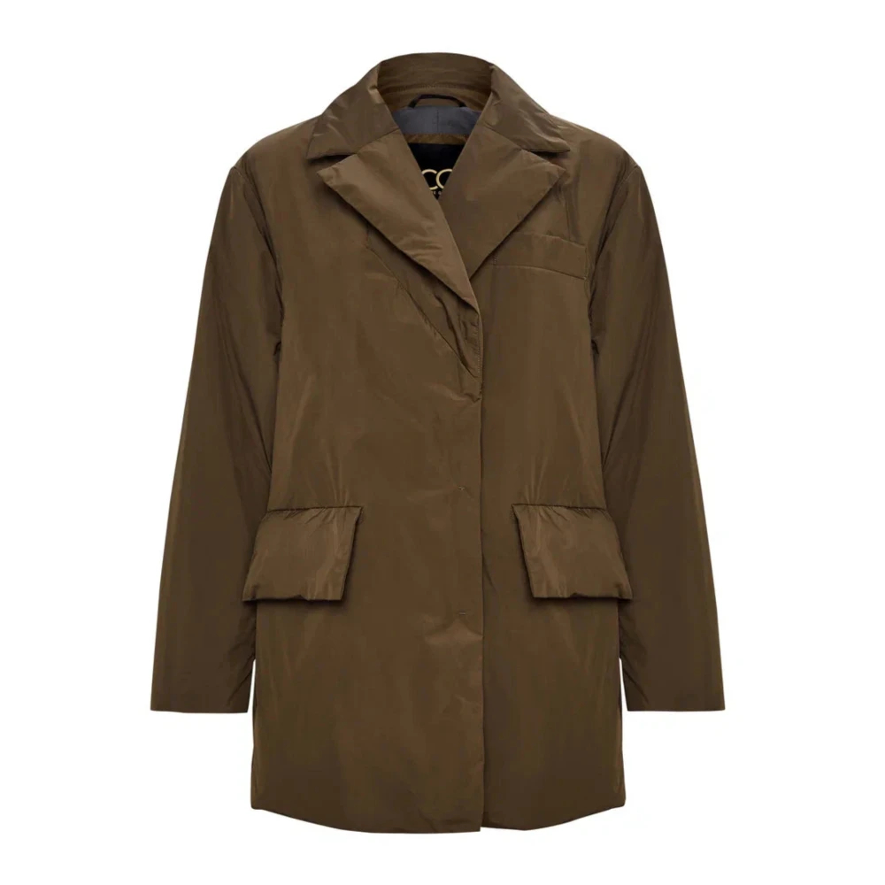 Cesare Gaspari Damen Braun - Gürtel-Steppblazer - Jackets - Xl