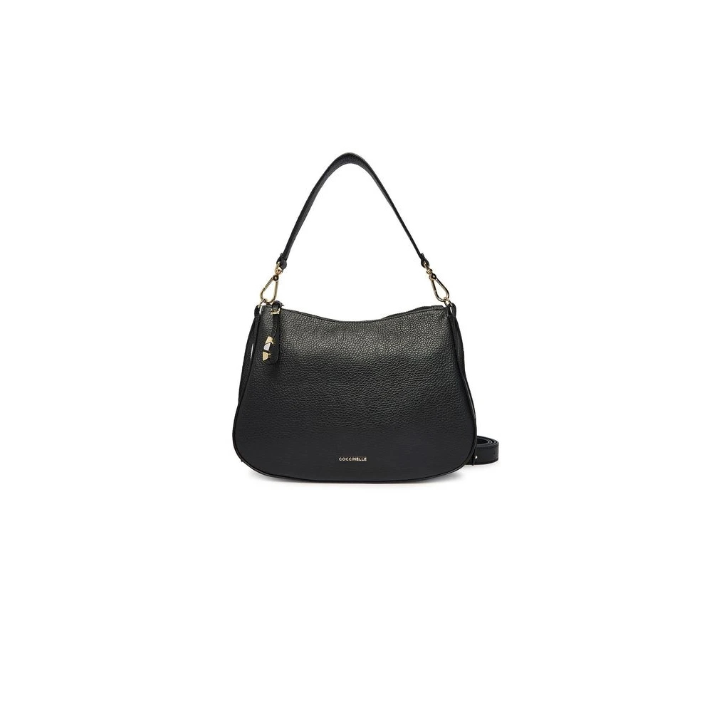 Coccinelle Damen Schwarz Nory Handtasche Aus Genarbtem Leder Einheitsgröße - Bild 9