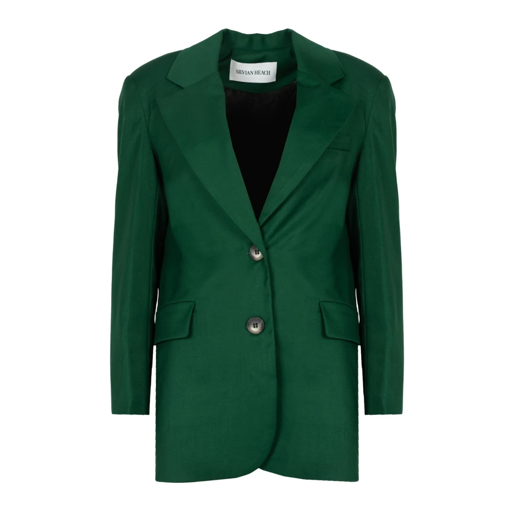 Silvian Heach Damen Grün - Single-Breasted Blazer - Jackets - M