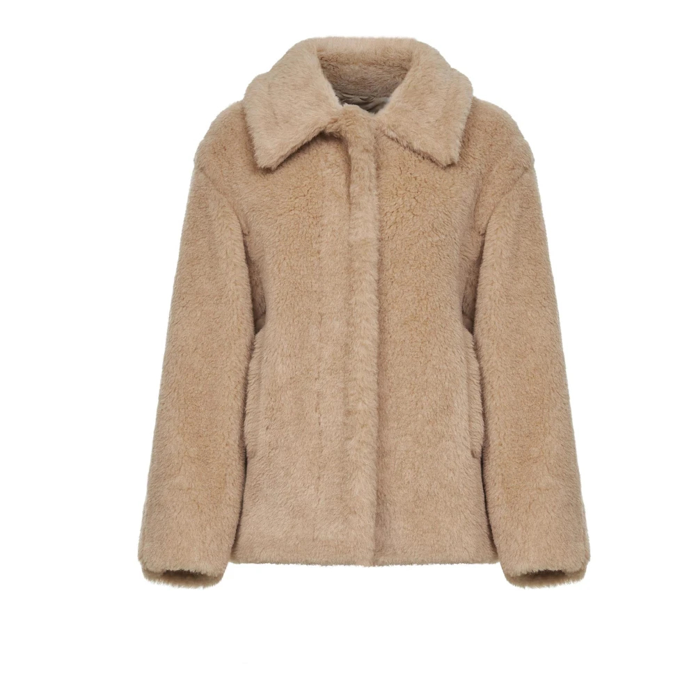 Max Mara Damen Off-White Kurzmantel Teddy - Bild 3