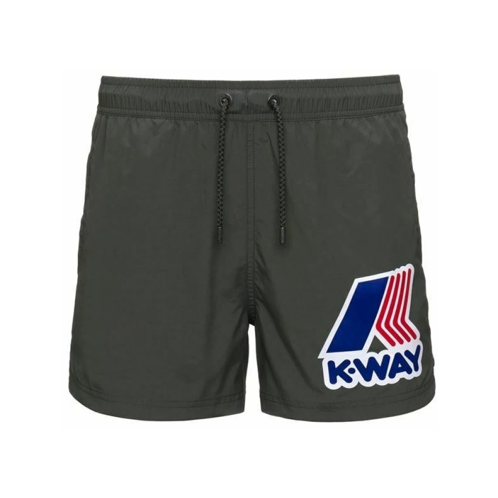 K-Way Herren Schwarz - Nylon-Badeshorts - Swimwear - K - M
