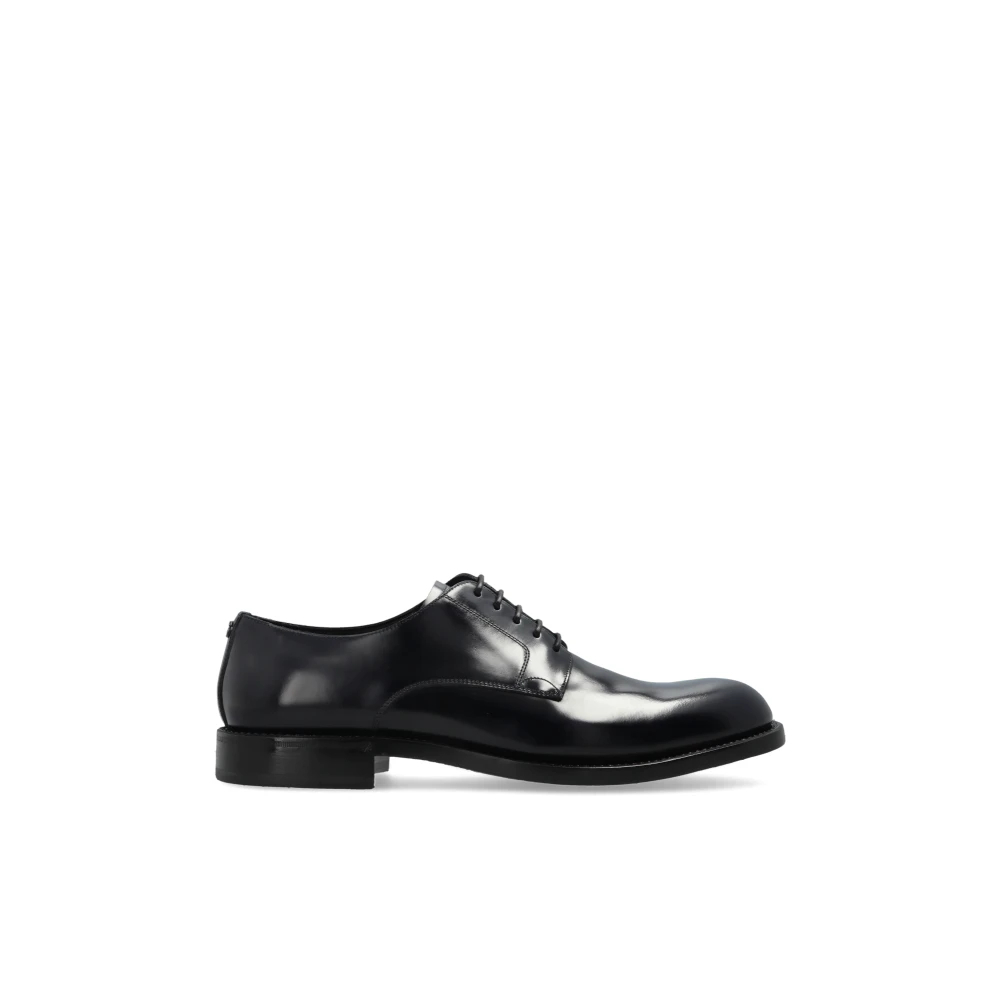 Dolce & Gabbana Herren Schwarz - Derby Schuhe - Shoes - K - 44 Eu