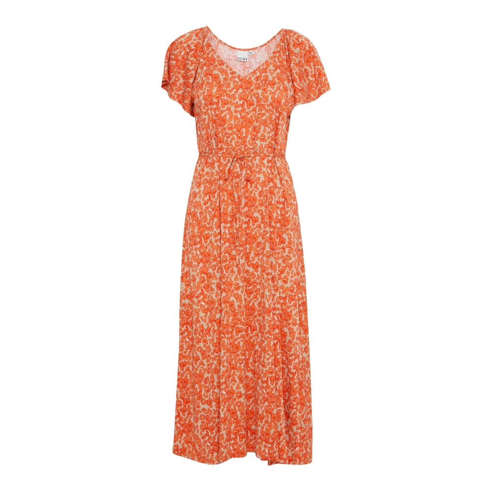 Ichi Damen Orange Kleid Ihaya Dr4 - Bild 5
