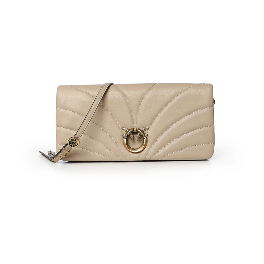 Pinko Damen Beige - Click Horizontal Classic - Bags - One Size