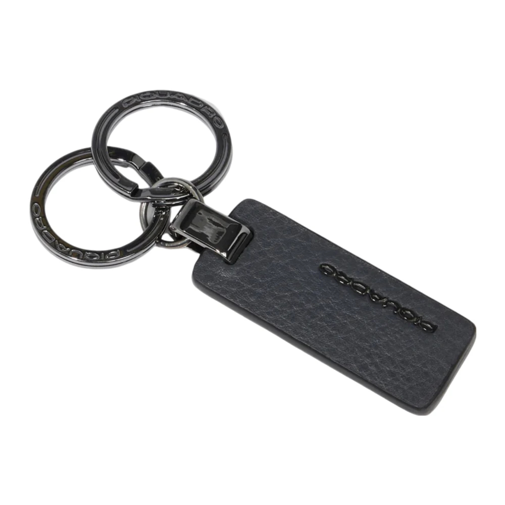 Piquadro Herren Blau - Zwei-Ring-Schlüsselanhänger - Accessories - One Size