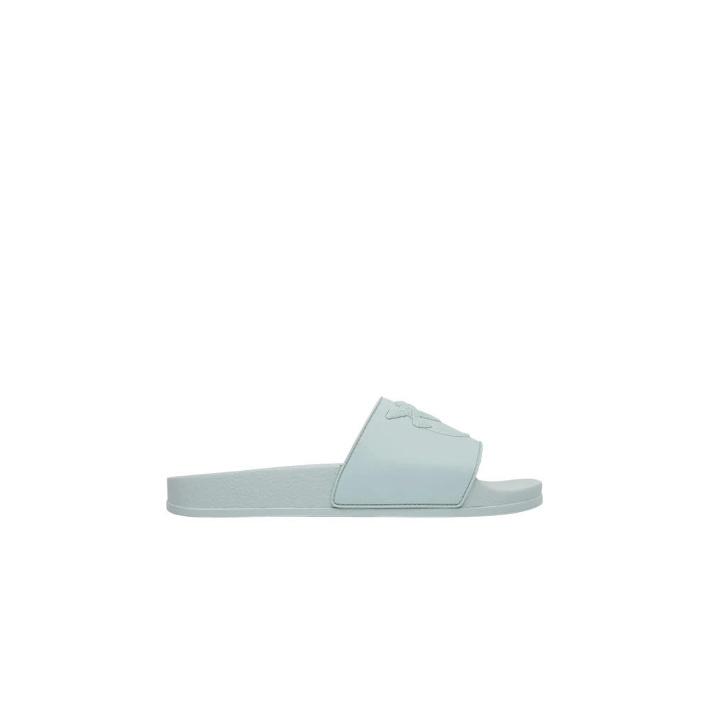 Pinko Damen Light Blue - Pantoletten Aus Gummi Mit Maxi-Logo Love Birds - 37 - Bild 3
