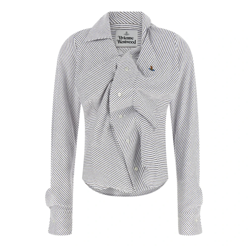 Vivienne Westwood Damen Multicolor - Drunken Striped Layered Shirt - Blouses & Shirts - Mehrfarbig -Xs