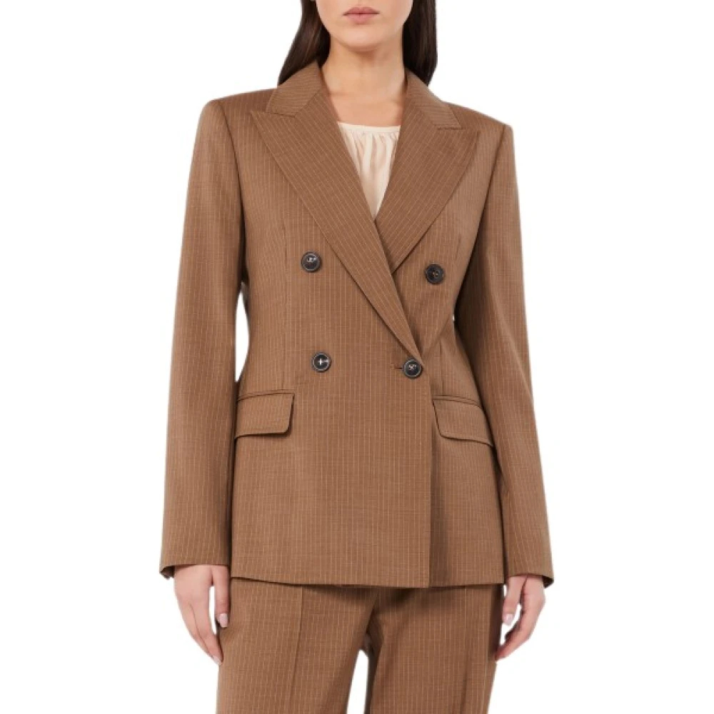 Max Mara Studio - Wollblazer - Jackets - Damen - Braun - S