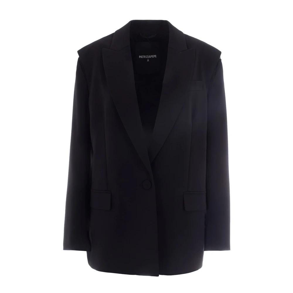 Patrizia Pepe Damen Schwarz - Blazers - Jackets - K - Xs