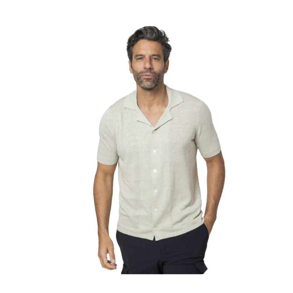 Gran Sasso Herren Grün - Kurzarmhemd - Shirts - L