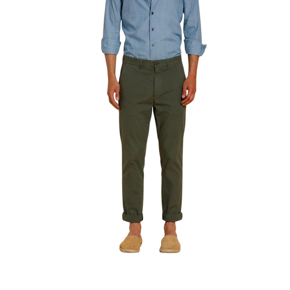 Mason's Herren Grün - Chinos Oxford Canvas - Trousers - Xs
