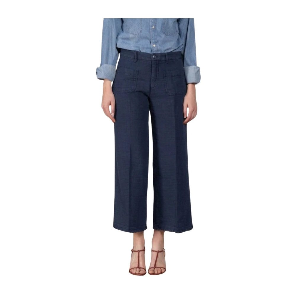 Mason's Damen Blau - New York Studio Cropped Chino Hose - Trousers - 2XL