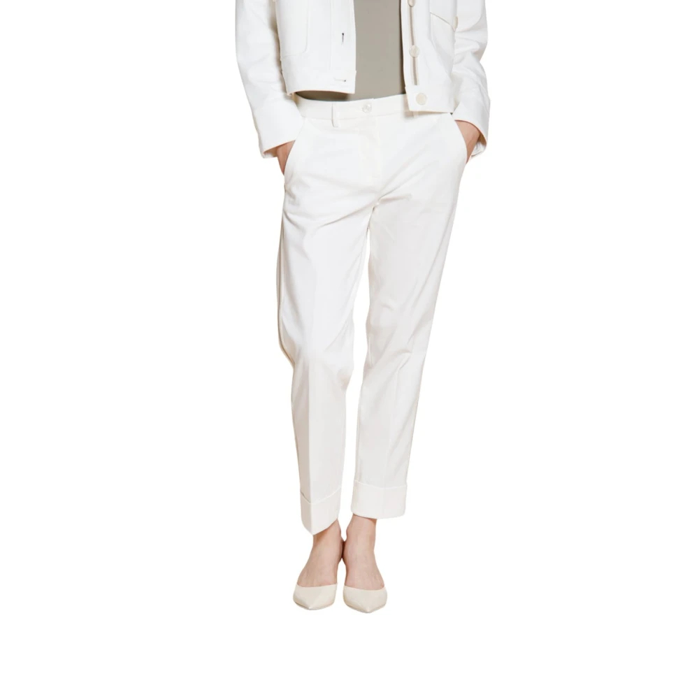 Mason's Damen Weiß - New York Carrot Chino Hose - Trousers - Xl