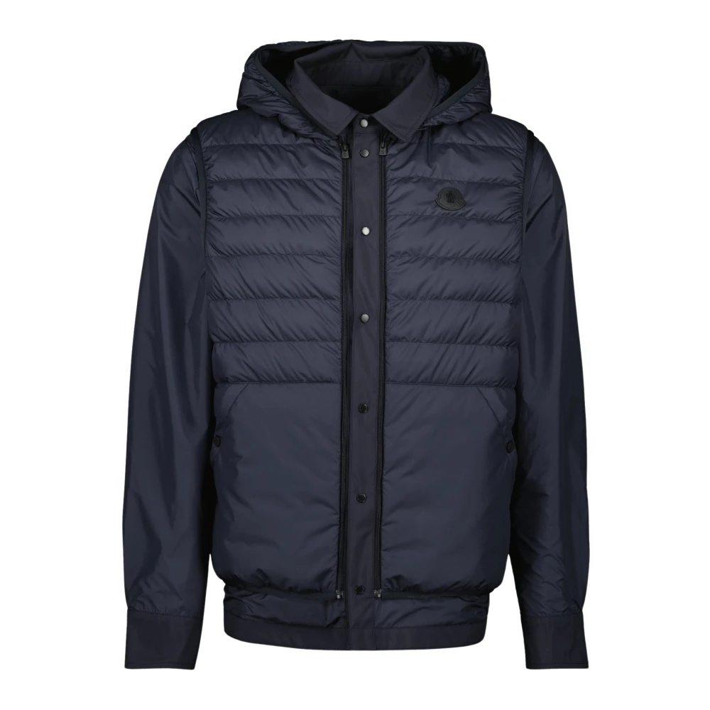 Moncler Herren Blau - Wendbare Windjacke Mit Gesteppter Weste - Jackets - Xl