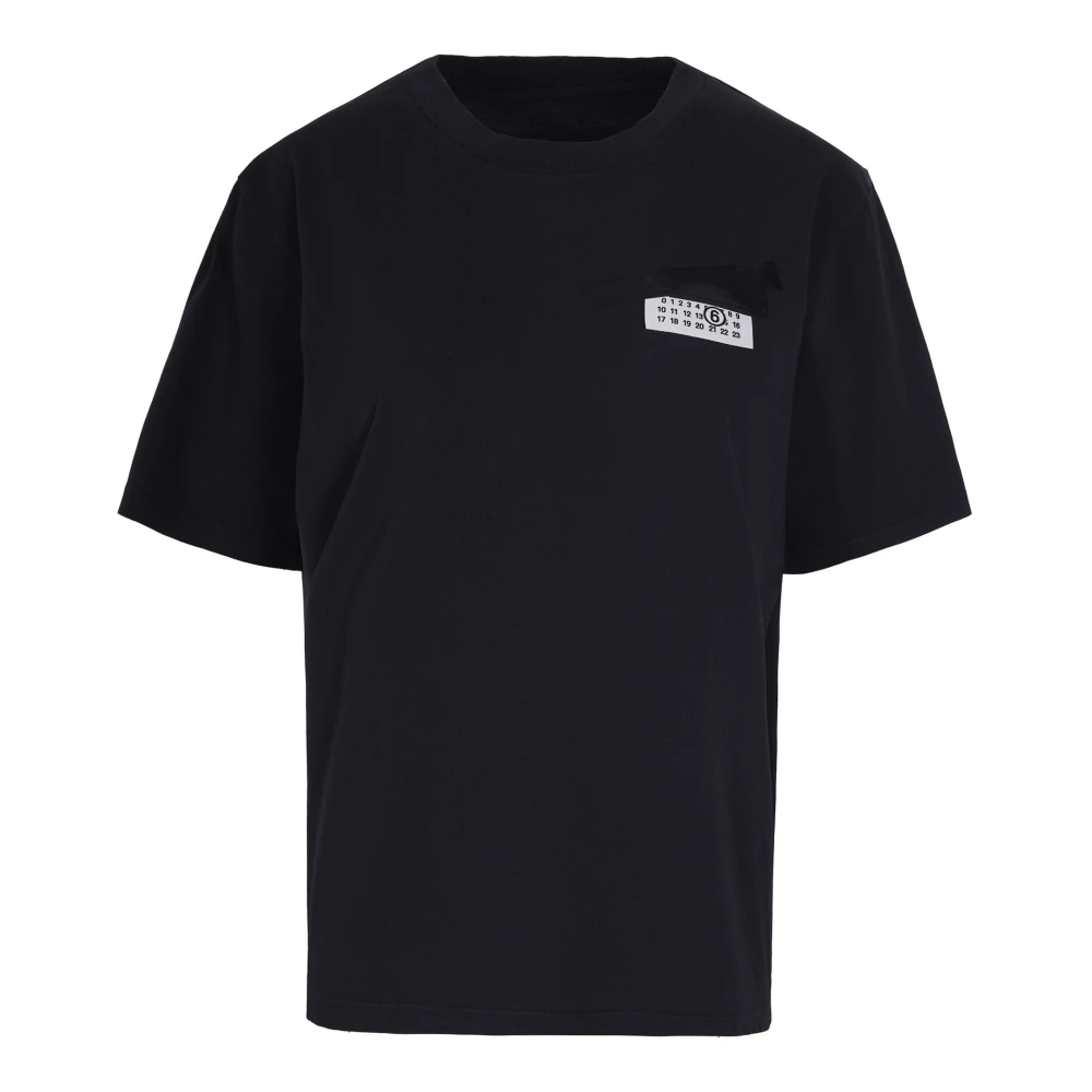 Mm6 Maison Margiela Damen Schwarz - E Baumwoll-T-Shirts Und Polos - Tops - K - S