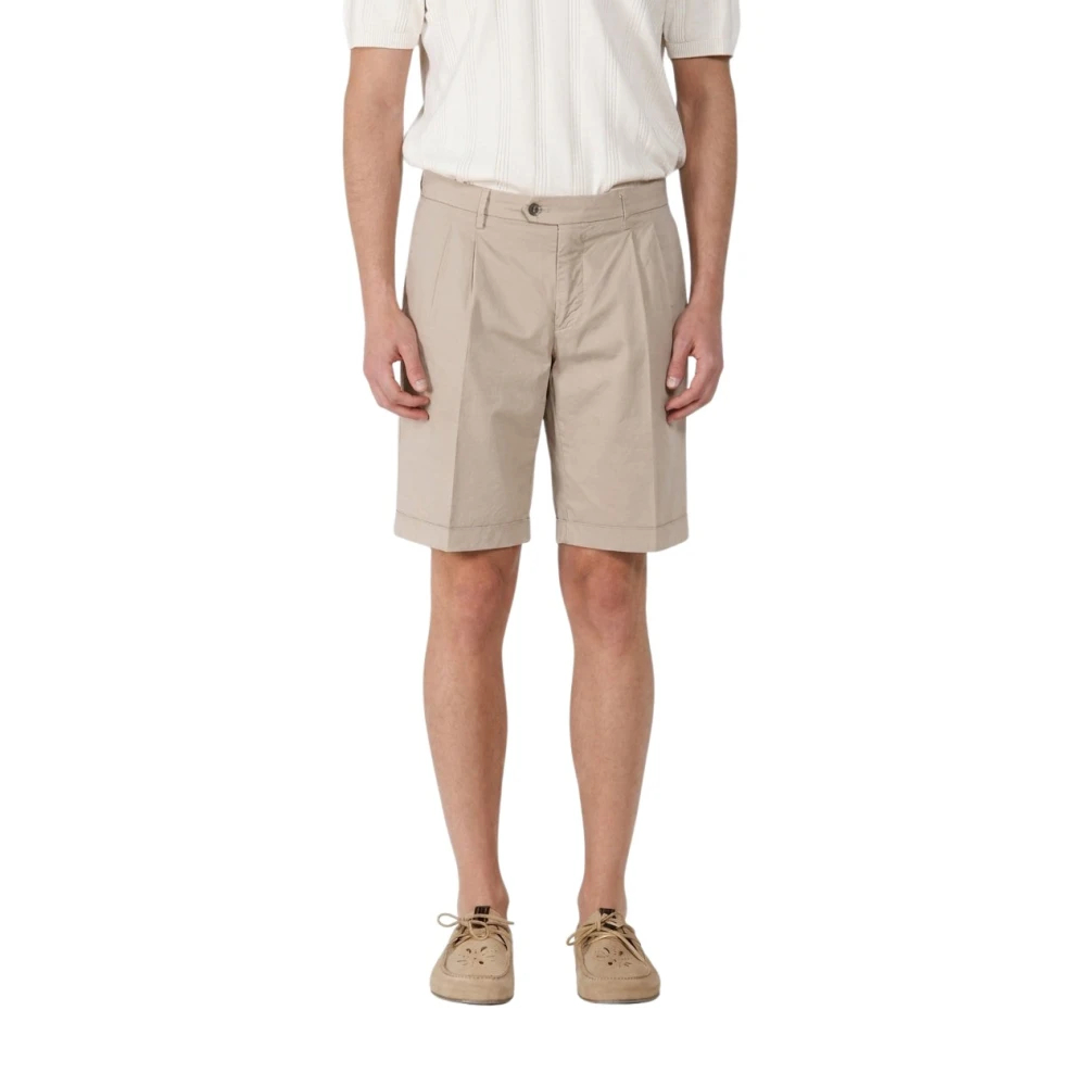 Mason's Herren Beige - New York 2 Pinces Chino Bermuda - Shorts - Xs