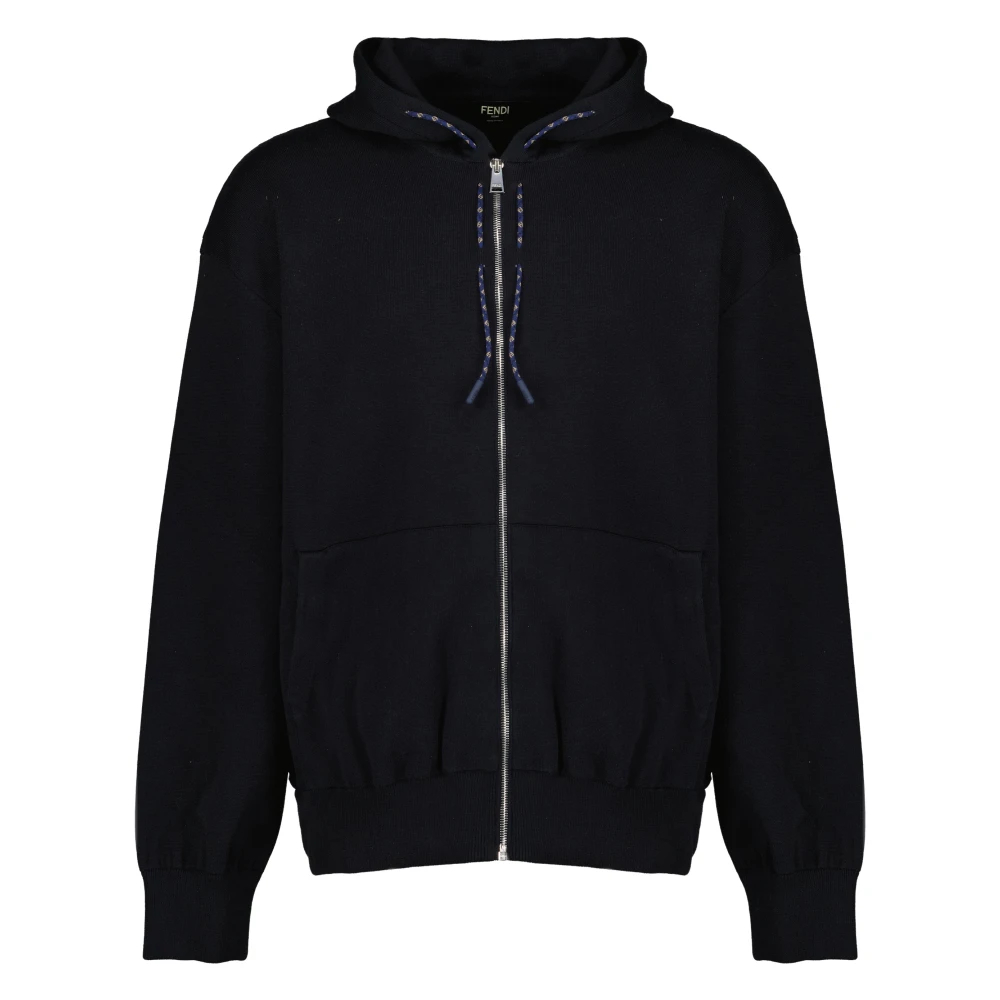 Fendi Herren Blau - Zip Hoodie - Sweatshirts & Hoodies - M