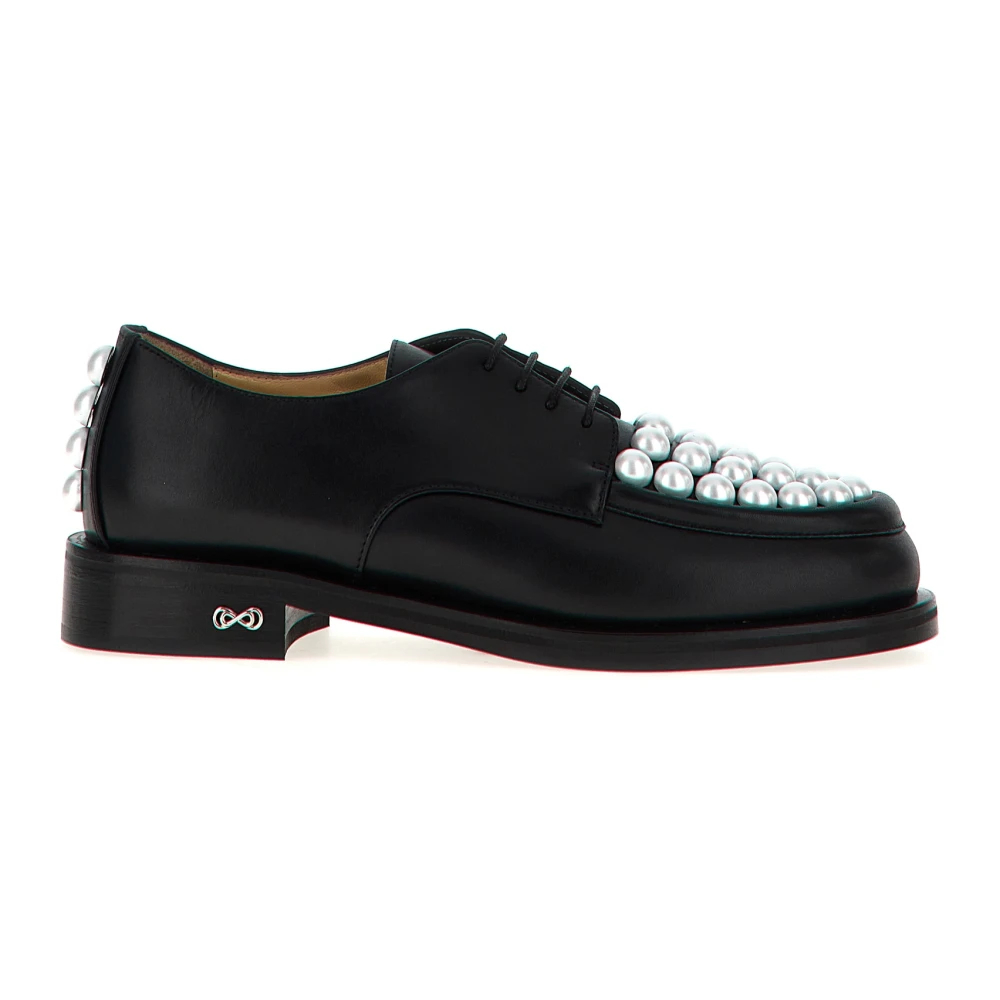 Mach & Mach Damen Schwarz - Sirene Schnürschuhe - Shoes - K - 41 Eu