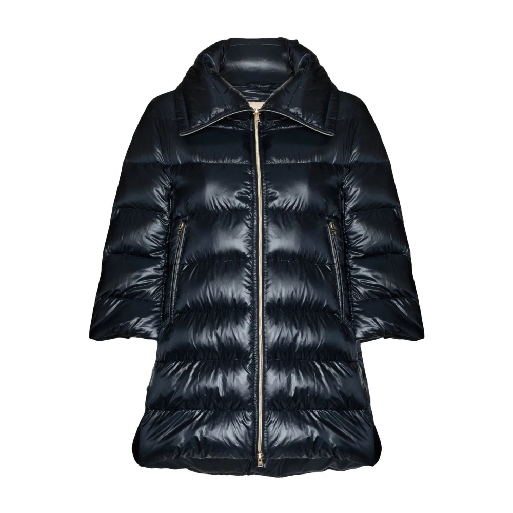 Herno Damen Blau - Marineblauer Gesteppter Daunenmantel - Jackets - S