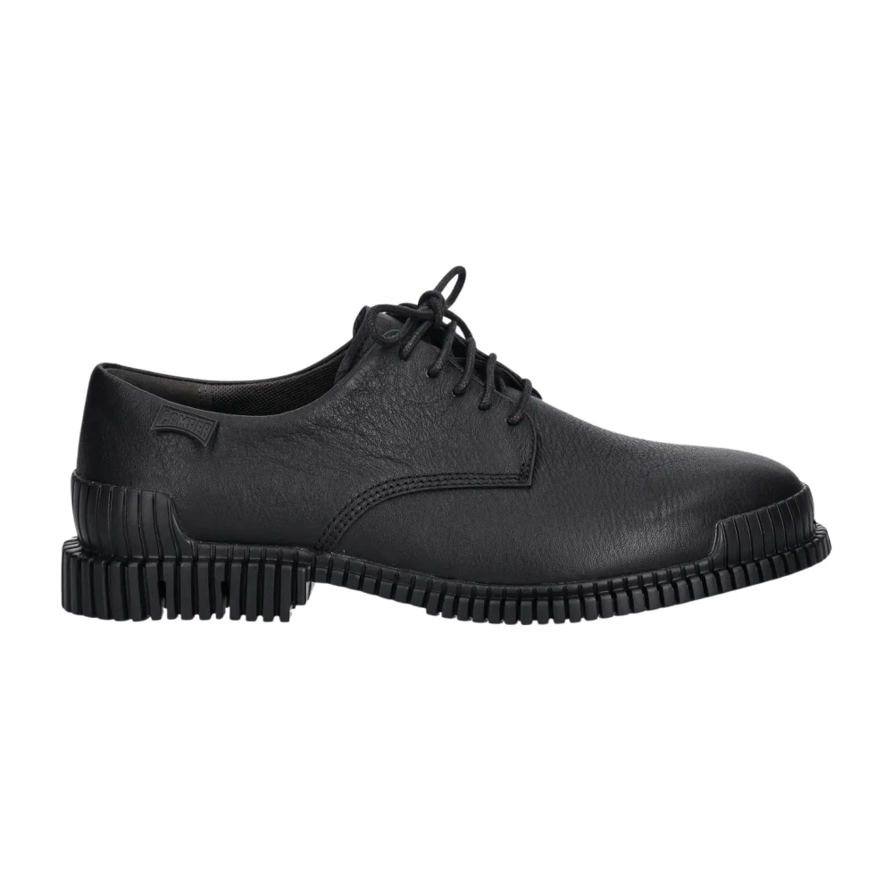 Camper Bleu Leder Schnürschuhe Mit Klettverschluss Für Kinder Runner Four Mid - Bild 4