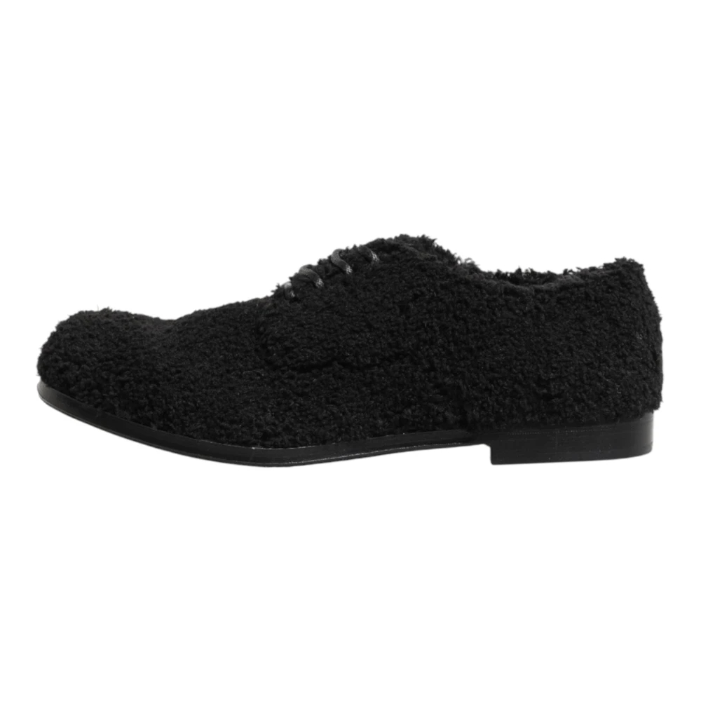 Dolce & Gabbana Herren Schwarz - Derby Schuhe - Shoes - K - 44 Eu