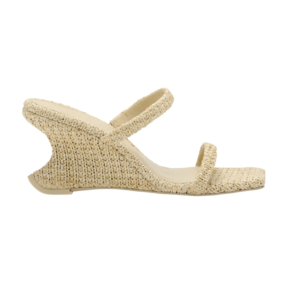 Cult Gaia Damen Beige - Raven Woven Sandal - Shoes - 39 Eu