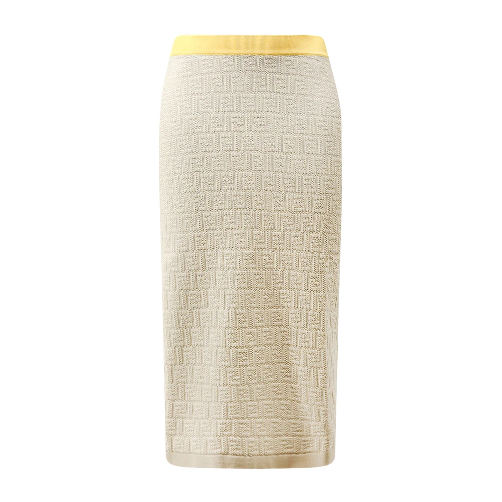 Fendi Damen Beige - Rock - Skirts - Xs