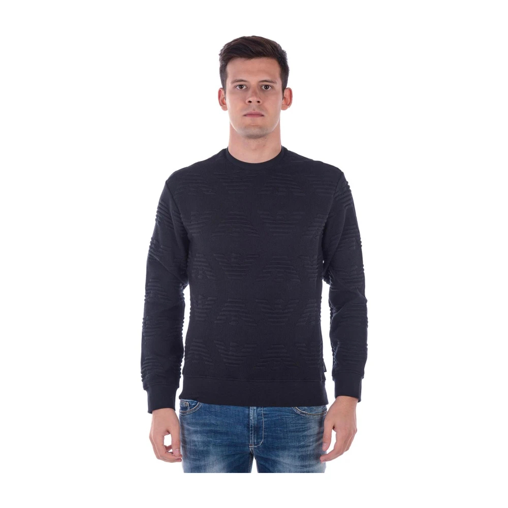 Emporio Armani Herren Schwarz - Kapuzenpullover - Knitwear - K - L