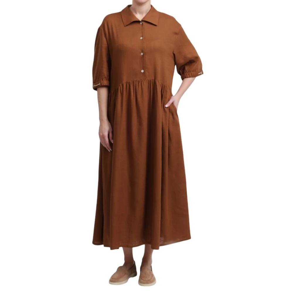 Herno Damen Braun - Maxi-Kleid - Dresses - S